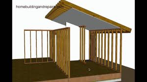 The rise may either be steep or subtle but has only one leg. How To Support Vaulted Roof For Minor Load Bearing Exterior Wall Repairs Youtube