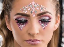 glitter make up how to look chic