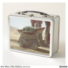 Star Wars The Child Metal Lunch Box Zazzle Com Lunch Box Metal Lunch Box Yoda Species