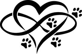 Unendliche Liebe 4 Paws Vinyl Gestanzte Aufkleber Dieser Vinyl Aufkleber Kann Aufkleber Dieser Gestanz Dog Memorial Tattoos Dog Tattoos Pawprint Tattoo