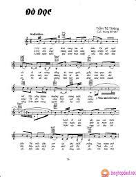 đo Dọc Tac Giả Trầm Tử Thieng Sheet Bai Hat Songs Sheet Music Music