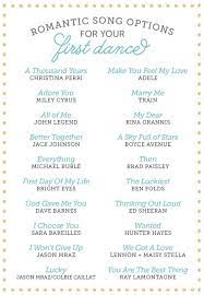 Romantic Songs For Your First Dance The Budget Savvy Bride Wedding Songs Reception Wedding Songs Wedding Playlist