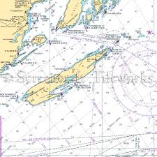 michigan isle royale rock harbor lake superior nautical chart decor