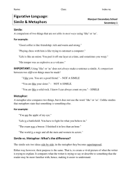 Learn vocabulary, terms and more with flashcards, games and other study tools. Similes Metaphors And Personification Teaching Resources