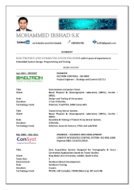 Electronics Engineer Resume