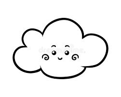 Livre De Coloriage Nuage Avec Un Visage Mignon Illustration De Vecteur Illustration Du Illustration Kindergarten 141052211