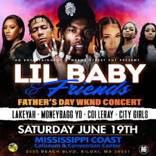 Home concert tickets other concerts moneybagg yo. Fathers Day Weekend Lil Baby City Girls Moneybagg Yo Coi Leray Mississippi
