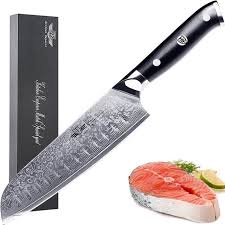 Kitchen Emperor Couteaux Santoku Couteau Cuisine Professionnel Damas De Santoku En 67 Couche Acier Avec Poignee G10 Achat Vente Couteau De Cuisine Kitchen Emperor Couteaux 4485 Cdiscount
