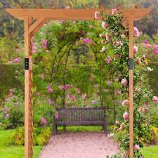 Arches de jardin, treillis pvc extensibles, treillis en bois, jardinières avec supports pour plantes grimpantes. Acheter Ici Arche De Rosiers En Bois Xxl Jardin