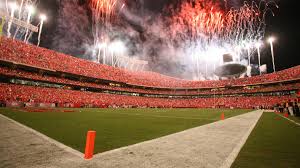 This adidas chiefs stadium jacket keeps all angles covered thanks to its sturdy storm hood and long length. Arrowhead Stadium Seats Will Go To Auction Stadium Gets New Video Board Kansas City Business Journal