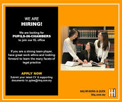Halim hong & quek disclaim all liability from any damages caused by reliance on this document. Halim Hong Quek On Twitter We Have Immediate Openings For Pupillage At Our Kuala Lumpur Office For Details On Jd See Https T Co Hmhhje1hk9 Hhqcareers Vacancy Jobopenings Hiring Recruiting Pupillage Chambering Pupilinchambers Https T
