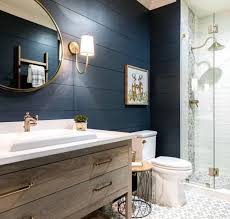 Top 50 Best Blue Bathroom Ideas Navy Themed Interior Designs Bathroom Redecorating Shiplap Bathroom Blue Bathroom