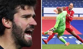 Pickford trippier mings stones walker rice phillips mount sterling foden kane. Liverpool Star Alisson Takes Aim At Jordan Pickford Style After Virgil Van Dijk Challenge Football Sport Express Co Uk