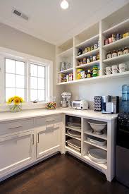 Explore the kitchen cabinets designs from top brands, materials, type, style and choose according. Kitchen Pantry With Open Shelving Transitional Kitchen