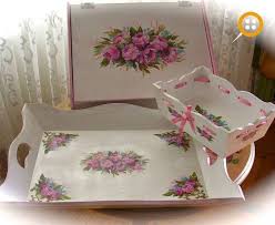 Ahsap Boyama Transfer Teknigi Ahsap Boyama Teknikleri Tepsi Dekorasyon Fikirleri Fikirler