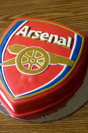 This two tiered football cake was for a arsenal supporter. Arsenal Birthday Cake Football Birthday Cake Soccer Cake Football Themed Cakes