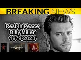 RIP Billy Miller 3 Time Emmy Winning Soap Star