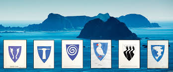 The city seal of bergen, norway, consists of a wall with a gate that stands on golden hills.at the edge of the seal, the latin text of sigillum communitatis de civitate bergensi is written, which translates to seal for bergen. Lofoten Com Kommunevapnene I Lofoten