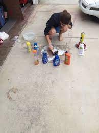 I have tried some basic household cleaner items with no luck. How To Clean Spray Paint Off A Driveway Painting Cement Cleaning Spray Spray Paint Remover