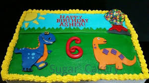 Dinosaur Sheet Cake With Volcano Sprinkles Dinosaur Birthday Party Birthday Cake Kids Dinosaur Birthday Cakes