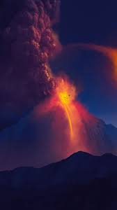 Volcano Mountain Art Stones Lava Wallpaper Phone Backgrounds Iphone Backgrounds Phone Wallpaper Cool Backgrounds Wallpaper