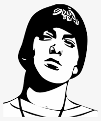 Keep a cat and pumpkin company on a magical night. Eminem Drawing Free Stencil Clip Art Eminem Black And White Clip Art Png Image Transparent Png Free Download On Seekpng