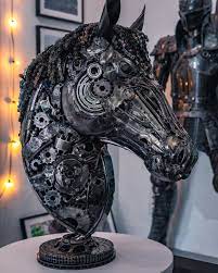 Horse Head Metal Art Sculpture Scrap Metal Art Metal Art Sculpture Metal Art