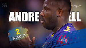 Andre Russell 2 wickets vs Mumbai Indians