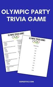 Fun facts about the winter games. 11 Olympic Party Ideas Decorations Games Food Favors