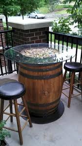 53 Comfy Patio Table Ideas On A Budget Wine Barrel Furniture Barrel Furniture Barrel Table