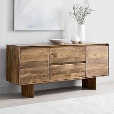 Anton Solid Wood Buffet Burnt Wax Wood Buffet Wood Media Console Solid Wood Bed