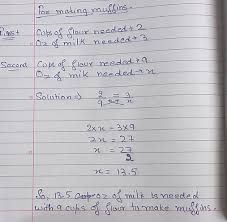 9 fl oz to cup conversion result above is displayed in three different forms: A Muffin Recipe Calls For 2 Cups Of Flour And 3 Oz Of Milk If The Recipe Is Increased To Use 9 Cups Brainly Com