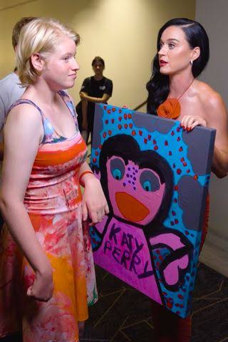 Katy Perry Fan, Who Can't Speak, Write or Read Due to a Perinatal Stroke,  Gifts the Pop Star Handmade Artwork - Yahoo
