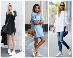 What Shoes To Wear With Tunics 22 Best Shoe Ideas For Tunics 80s Fashion Trends 80s Fashion Dress With Sneakers