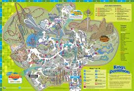 Park Map Kings Dominion Virginia Roller Coaster Park Dominion Roller Coaster Ride
