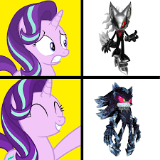 The sonic, mlp, and alpha and omega club images on fanpop. Kunle Sanders On Twitter Starlight Glimmer S Reaction Of Shadow The Hedgehog S Villains From My Little Pony Friendship Is Magic And Sonic The Hedgehog Series 1 Infinite The Jackal 2 Mephiles The Dark
