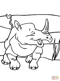 You can use these free printables for your children as an educational material. Smiling Rhino Coloring Free Printable Rhino Coloring Page Coloring Pages Rhino Pictures To Colour Rhino Coloring Rhino Colouring Rhino Colouring Pictures Rhino Colouring In I Trust Coloring Pages