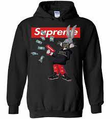 A collection of the top 20 bugs bunny supreme wallpapers and backgrounds available for download for free. Bugs Rabbit Supreme And Gucci Mashup Hoodies
