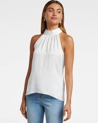Uniqlo women's cotton ribbed sleeveless crop top, gray, xl. Buy White Tops For Women By Forever New Online Ajio Com