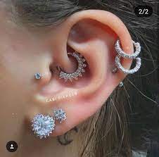 Double piercing piercing studio industrial earrings industrial piercing jewelry. 7 Earrings Ideas Nikkie Tutorials Makeup Nikkie Tutorial Ear Piercings