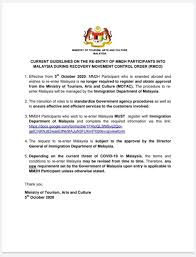 Suspicions were raised after computer systems at malaysian airports crashed several times a day. Current Guidelines On The Re Entry Of Mm2h Participants Into Malaysia During Recovery Movement Control Order Rmco News From Mission Portal