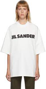 jil sander ssense exclusive white boxy logo t shirt clothes design jil sander shirts