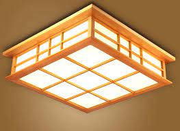 A wide variety of ceiling lanterns lights options are available to you, such as lighting solutions service, lifespan (hours), and application. Japanese Ceiling Light Lamp Led Square 45 55cm Flush Mount Lighting Tatami Decor Wooden Bedroom Living Room Indoor Lantern Lamp Japanese Ceiling Light Ceiling Light Lampceiling Lights Aliexpress
