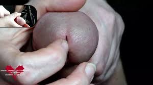 Super Close-up of Glans Edging and Peehole Penetration: German Amateur Porn