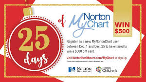 Try to search more transparent images related to gift card png |. You Could Win A 500 Gift Card By Signing Up For Mynortonchart Norton Healthcare Louisville Ky