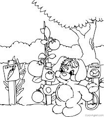 Print our free vegetable and flower garden coloring pages. Prize Popple At Vegetable Garden Coloring Page Coloringall