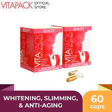 Vitapack 3 In 1 Beauty Whitening Slimming Antiaging Set Of 2 Boxes 60 Caps Shopee Philippines
