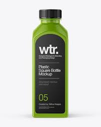 Square Plastic Bottle With Paper Label Mockup In Bottle Mockups On Yellow Images Object Mockups Bottle Mockup Mockup Free Psd Mockup Free Download