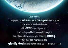 The bible does not speak of aliens who live on other planets, but it does speak of a spirit being who inhabits eternity (isaiah 57:15 Aliens Strangers In Thailand Omf Thailand
