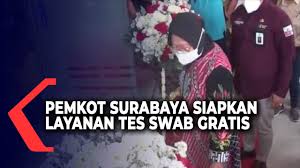 Risma Siapkan Laboratorium Layani Tes Swab Gratis Di Surabaya Youtube